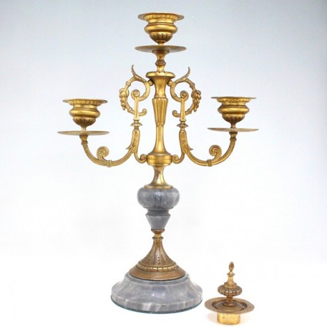 elegant sfesnic Empire, bronz ormolu & marmura. Franta. cca 1830